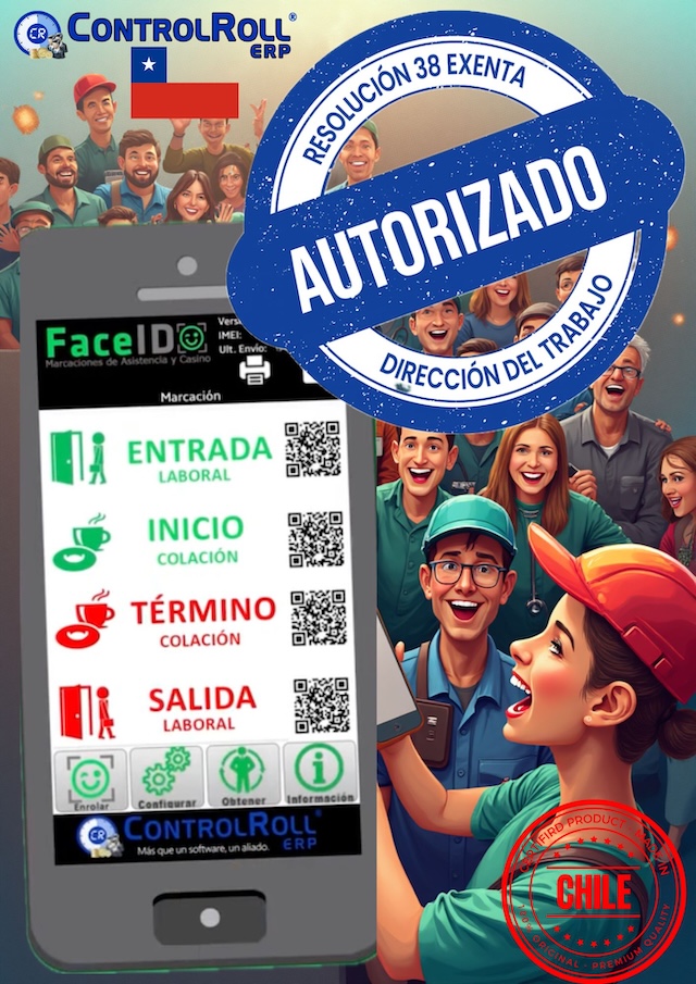 Vista previa del sistema FACEID.CL en ejecución